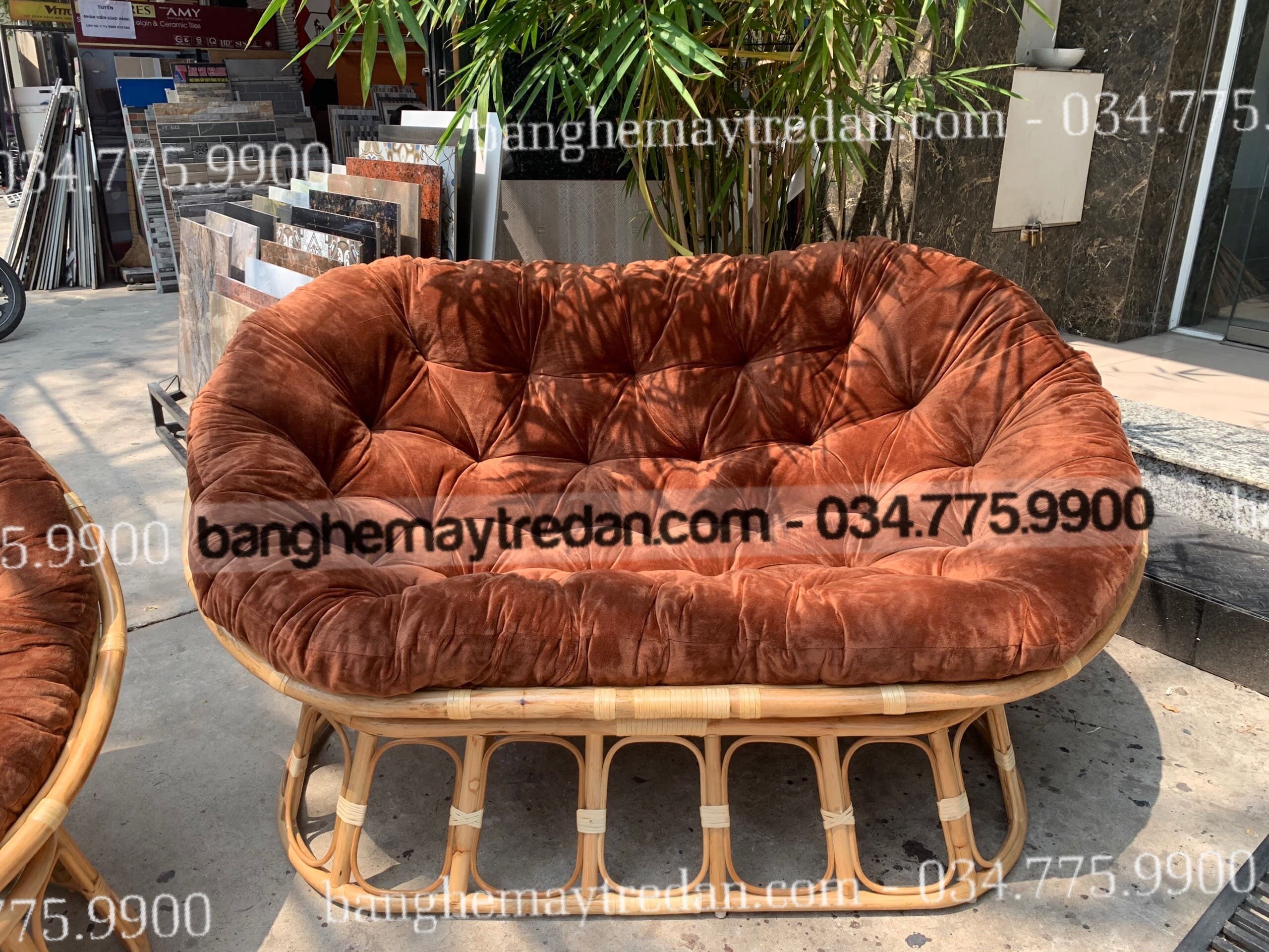 Papasan mây loại đôi GM566